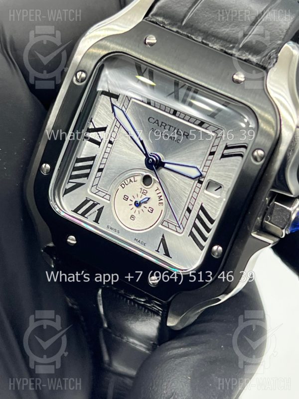 Фото 8 - Cartier Santos De Cartier 40mm Dual Time Art 8998