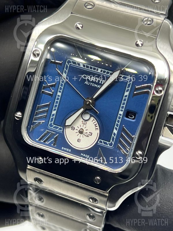 Фото 4 - Cartier Santos De Cartier 40mm Dual Time Art 8990