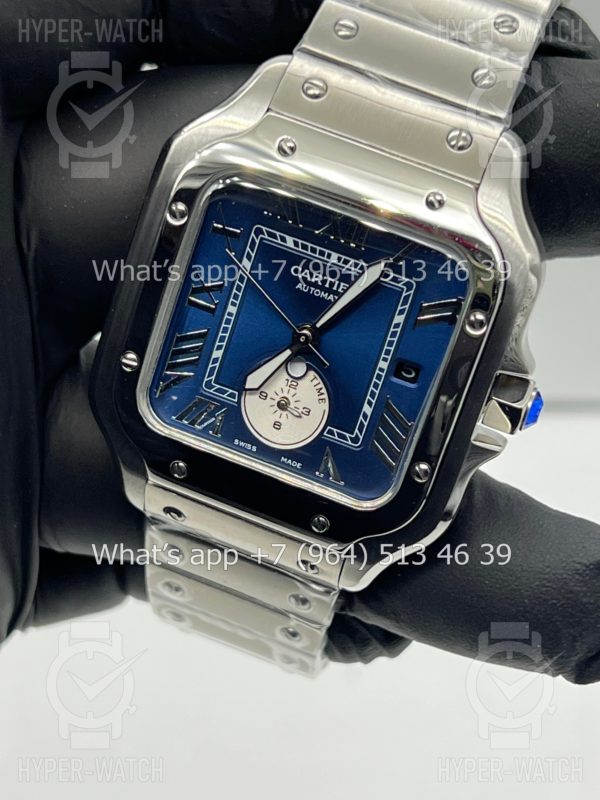 Фото 5 - Cartier Santos De Cartier 40mm Dual Time Art 8990