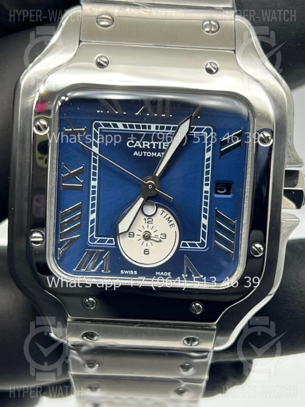 Фото 7 - Cartier Santos De Cartier 40mm Dual Time Art 8990