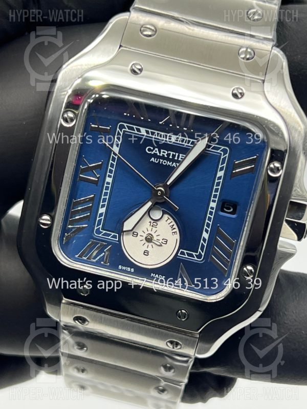 Фото 8 - Cartier Santos De Cartier 40mm Dual Time Art 8990