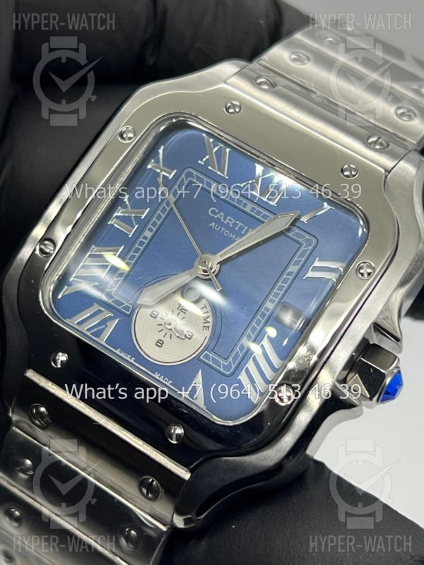 Фото 9 - Cartier Santos De Cartier 40mm Dual Time Art 8990