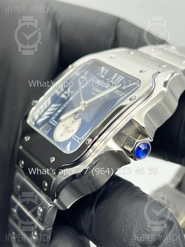 Фото 10 - Cartier Santos De Cartier 40mm Dual Time Art 8990