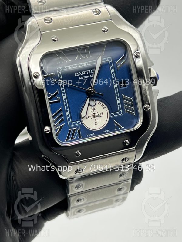 Фото 12 - Cartier Santos De Cartier 40mm Dual Time Art 8990