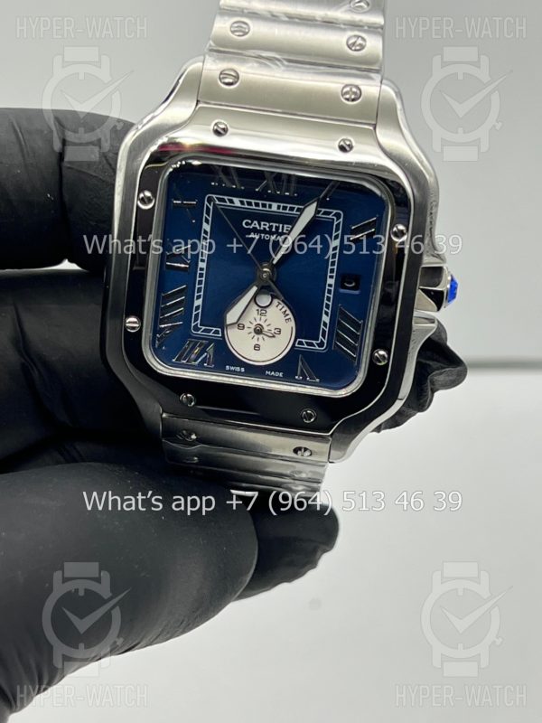 Фото 13 - Cartier Santos De Cartier 40mm Dual Time Art 8990