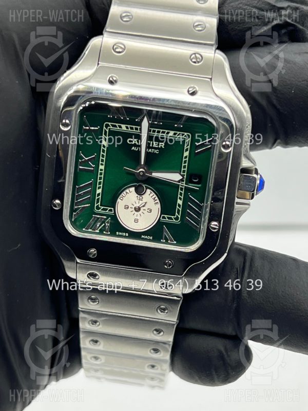 Фото 2 - Cartier Santos De Cartier 40mm Dual Time Art 8992