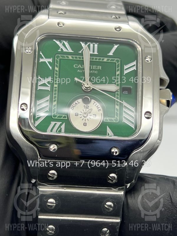 Фото 4 - Cartier Santos De Cartier 40mm Dual Time Art 8992