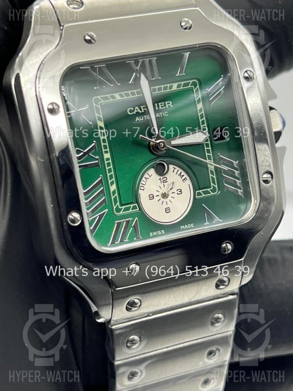 Фото 5 - Cartier Santos De Cartier 40mm Dual Time Art 8992
