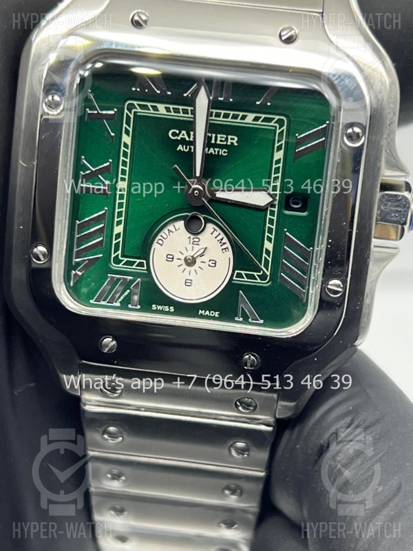 Фото 6 - Cartier Santos De Cartier 40mm Dual Time Art 8992