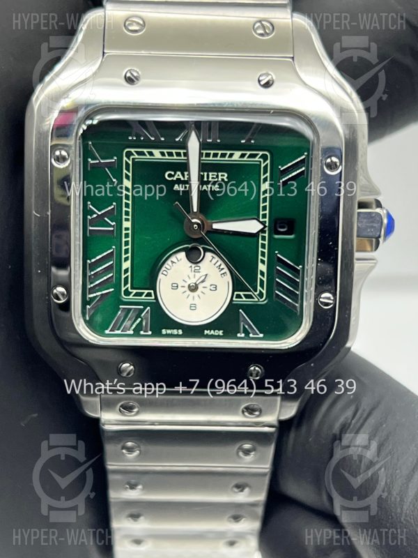 Фото 7 - Cartier Santos De Cartier 40mm Dual Time Art 8992