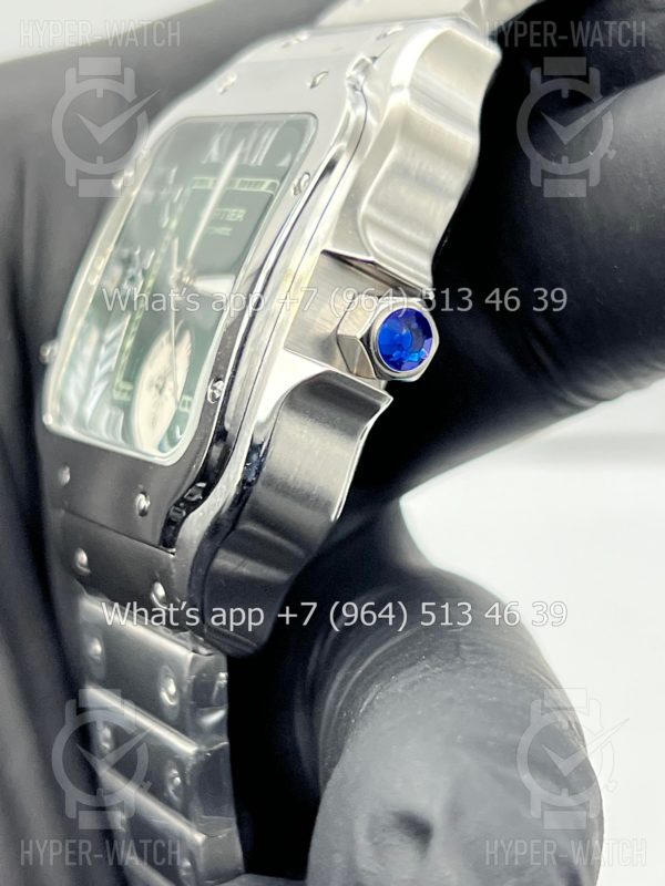 Фото 8 - Cartier Santos De Cartier 40mm Dual Time Art 8992