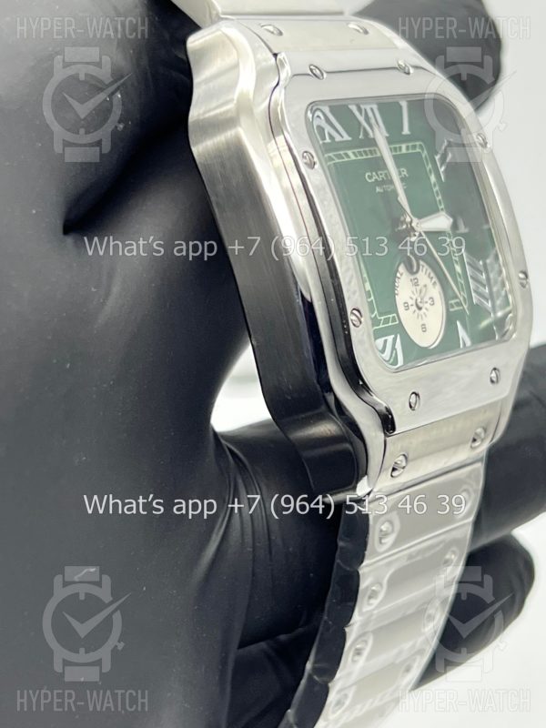 Фото 9 - Cartier Santos De Cartier 40mm Dual Time Art 8992