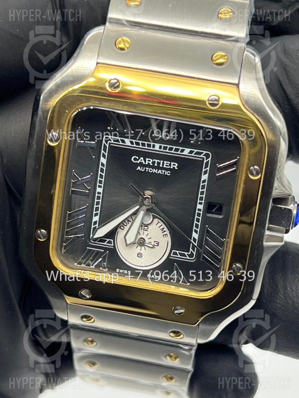 Фото 8 - Cartier Santos De Cartier 40mm Dual Time Art 8995