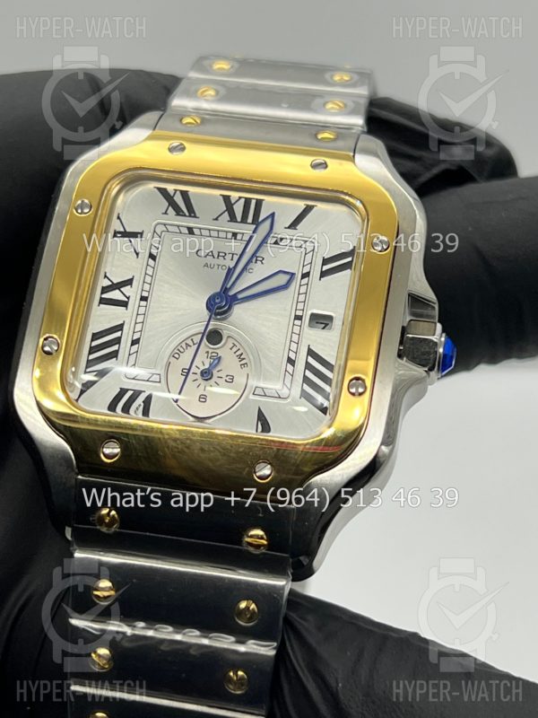 Фото 3 - Cartier Santos De Cartier 40mm Dual Time Art 8996