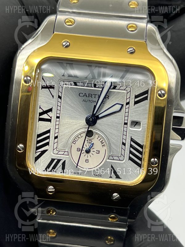 Фото 8 - Cartier Santos De Cartier 40mm Dual Time Art 8996