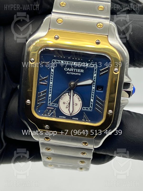 Фото 2 - Cartier Santos De Cartier 40mm Dual Time Art 8989