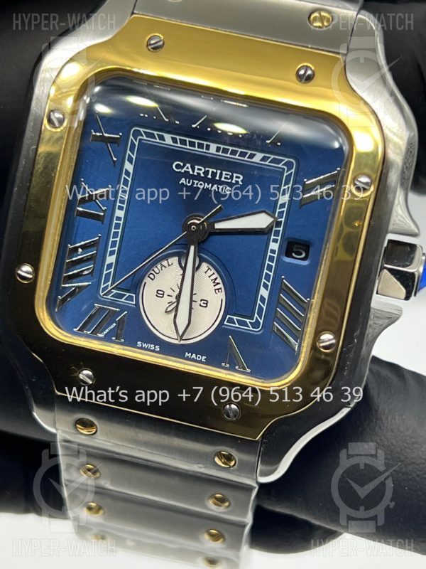 Фото 3 - Cartier Santos De Cartier 40mm Dual Time Art 8989