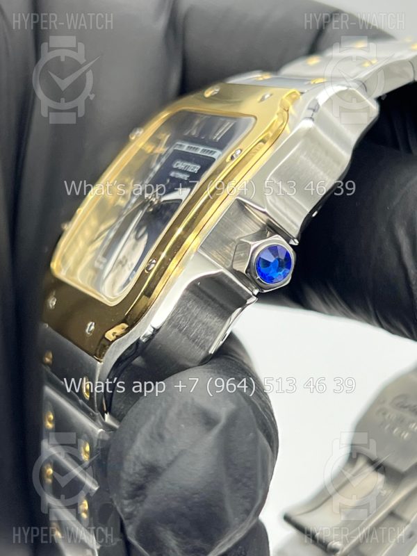 Фото 7 - Cartier Santos De Cartier 40mm Dual Time Art 8989