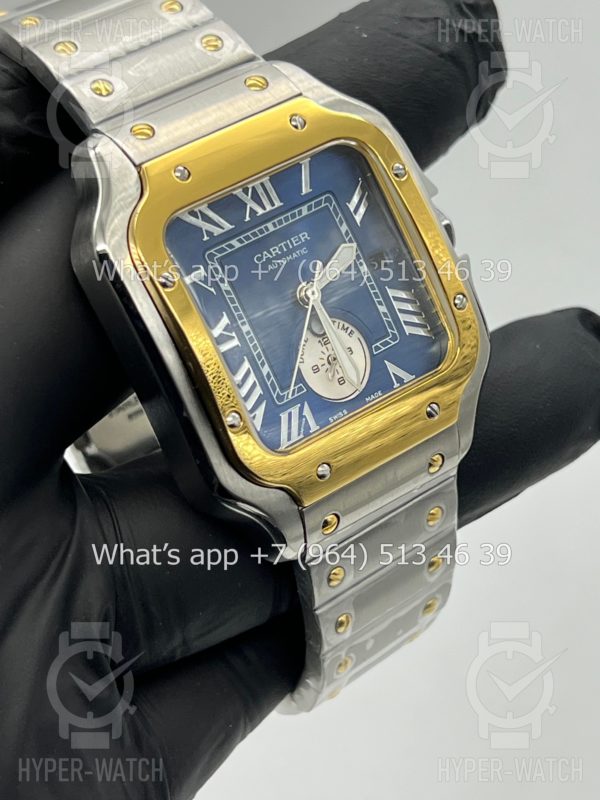 Фото 14 - Cartier Santos De Cartier 40mm Dual Time Art 8989