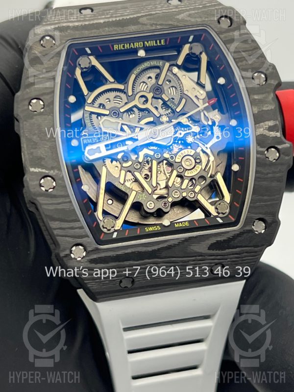 Товар Richard Mille RM 035-02 Rafa Carbon Black White Фото 7 - Richard Mille RM 035-02 Rafa Carbon Black White