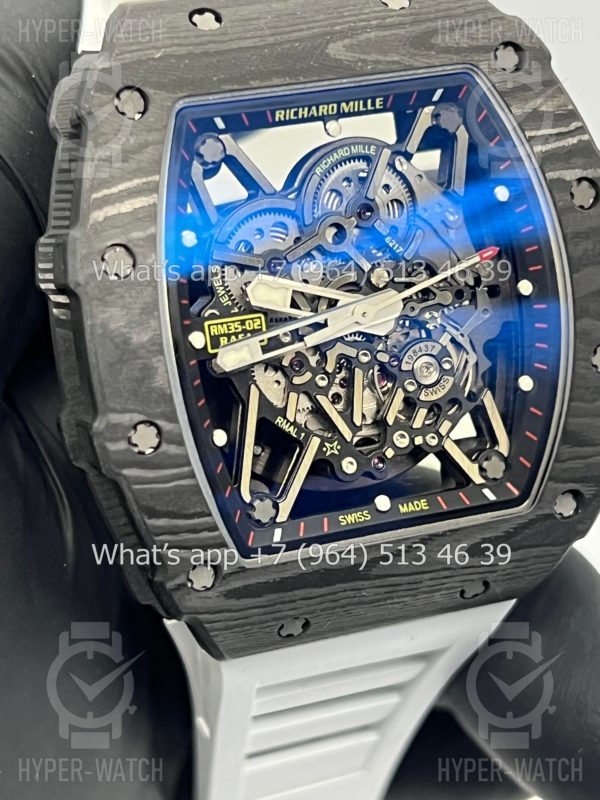Товар Richard Mille RM 035-02 Rafa Carbon Black White Фото 8 - Richard Mille RM 035-02 Rafa Carbon Black White