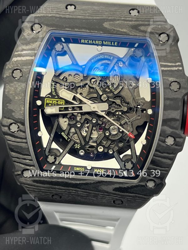 Товар Richard Mille RM 035-02 Rafa Carbon Black White Фото 11 - Richard Mille RM 035-02 Rafa Carbon Black White