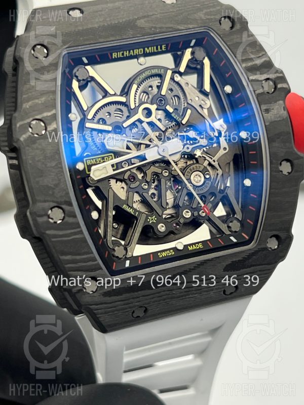 Товар Richard Mille RM 035-02 Rafa Carbon Black White Фото 12 - Richard Mille RM 035-02 Rafa Carbon Black White