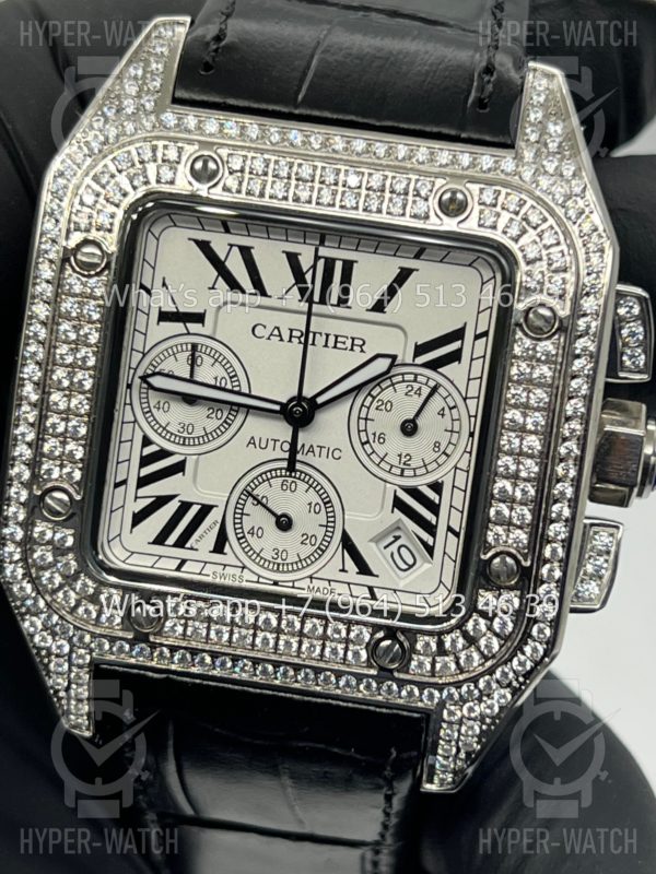 Товар Cartier Santos 100 XL Chronograph 41mm Art 9059 Фото 3 - Cartier Santos 100 XL Chronograph 41mm Art 9059