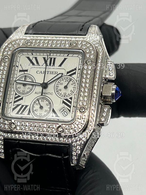 Товар Cartier Santos 100 XL Chronograph 41mm Art 9059 Фото 5 - Cartier Santos 100 XL Chronograph 41mm Art 9059