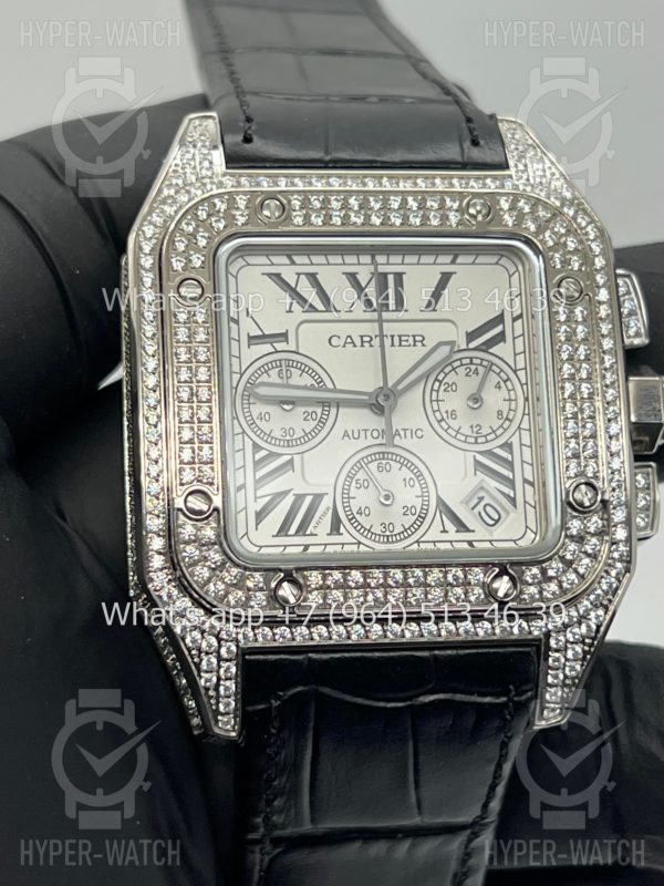 Товар Cartier Santos 100 XL Chronograph 41mm Art 9059 Фото 6 - Cartier Santos 100 XL Chronograph 41mm Art 9059