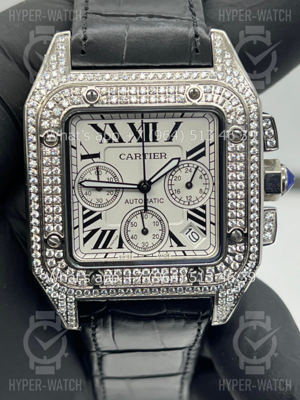 Товар Cartier Santos 100 XL Chronograph 41mm Art 9059 Фото 9 - Cartier Santos 100 XL Chronograph 41mm Art 9059