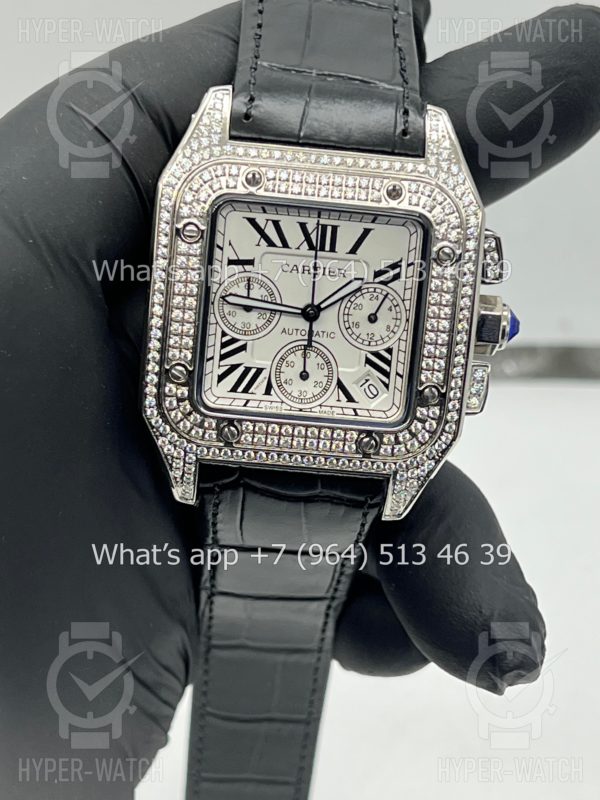 Товар Cartier Santos 100 XL Chronograph 41mm Art 9059 Фото 10 - Cartier Santos 100 XL Chronograph 41mm Art 9059