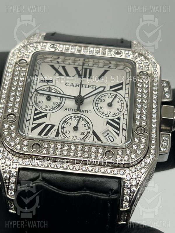 Товар Cartier Santos 100 XL Chronograph 41mm Art 9059 Фото 11 - Cartier Santos 100 XL Chronograph 41mm Art 9059