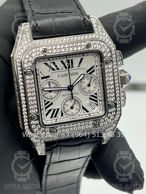 Товар Cartier Santos 100 XL Chronograph 41mm Art 9059 Фото 13 - Cartier Santos 100 XL Chronograph 41mm Art 9059