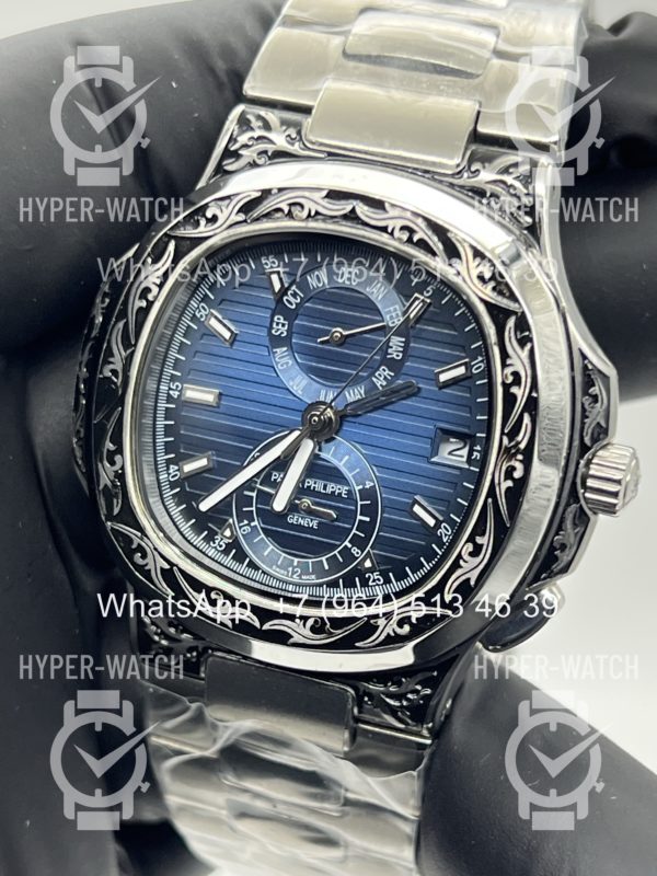 Фото 6 - Patek Philippe Nautilus 44mm Engraved Art 9095