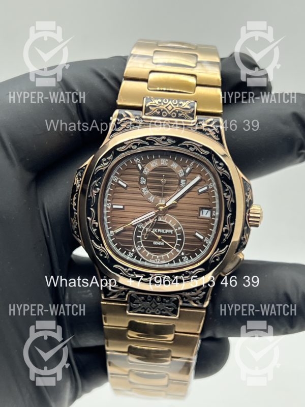 Фото 6 - Patek Philippe Nautilus 44mm Engraved Art 9088