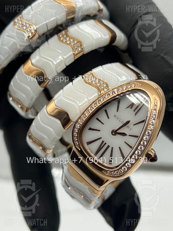 Товар Bvlgari Serpenti Spiga 35mm White Ceramic Diamond Фото 11 - Bvlgari Serpenti Spiga 35mm White Ceramic Diamond