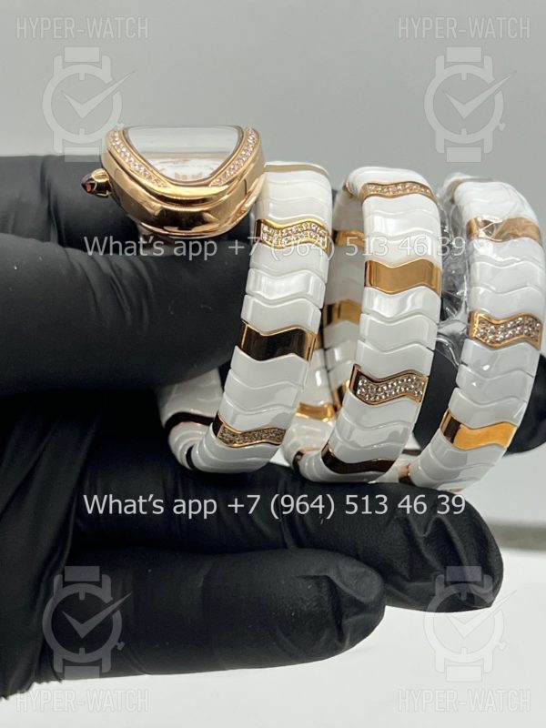 Товар Bvlgari Serpenti Spiga 35mm White Ceramic Diamond Фото 16 - Bvlgari Serpenti Spiga 35mm White Ceramic Diamond
