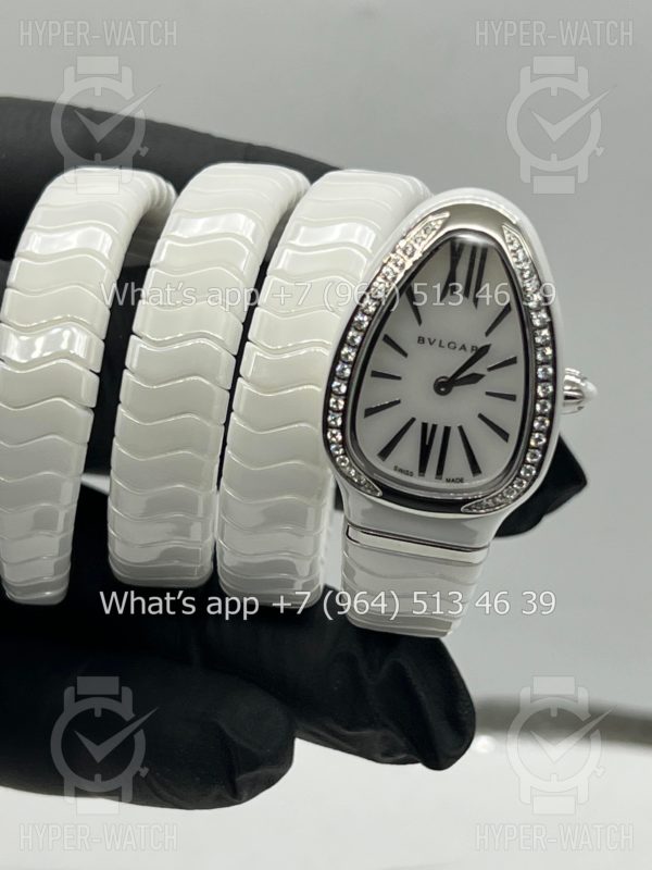 Товар Bvlgari Serpenti Spiga 35mm White Ceramic Steel Фото 2 - Bvlgari Serpenti Spiga 35mm White Ceramic Steel