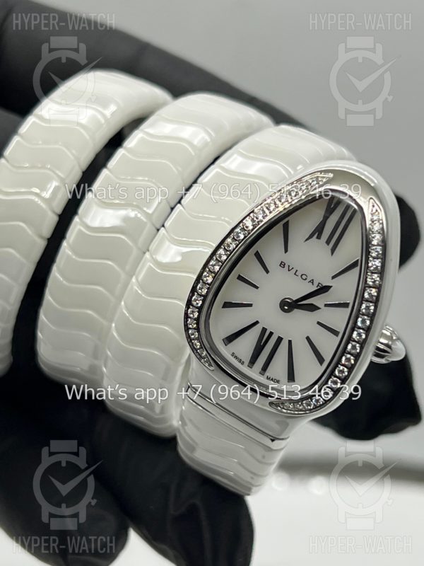 Товар Bvlgari Serpenti Spiga 35mm White Ceramic Steel Фото 3 - Bvlgari Serpenti Spiga 35mm White Ceramic Steel