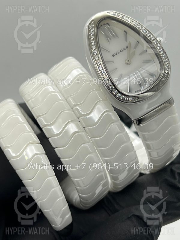 Товар Bvlgari Serpenti Spiga 35mm White Ceramic Steel Фото 5 - Bvlgari Serpenti Spiga 35mm White Ceramic Steel