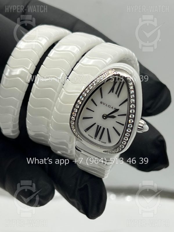 Товар Bvlgari Serpenti Spiga 35mm White Ceramic Steel Фото 7 - Bvlgari Serpenti Spiga 35mm White Ceramic Steel