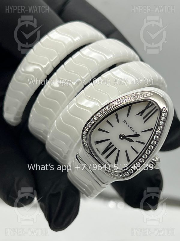 Товар Bvlgari Serpenti Spiga 35mm White Ceramic Steel Фото 8 - Bvlgari Serpenti Spiga 35mm White Ceramic Steel