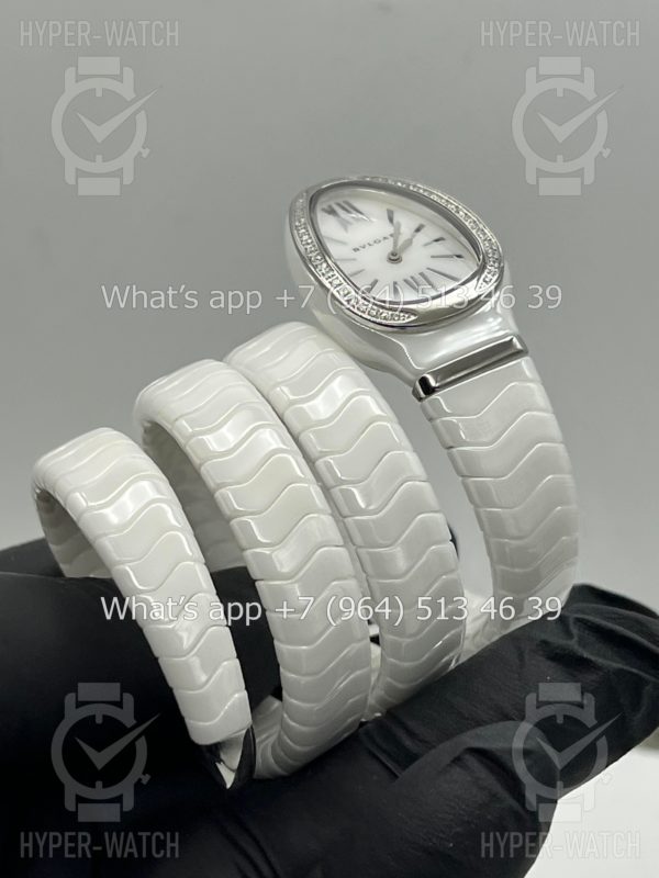 Товар Bvlgari Serpenti Spiga 35mm White Ceramic Steel Фото 10 - Bvlgari Serpenti Spiga 35mm White Ceramic Steel
