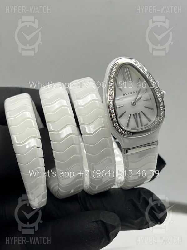 Товар Bvlgari Serpenti Spiga 35mm White Ceramic Steel Фото 11 - Bvlgari Serpenti Spiga 35mm White Ceramic Steel