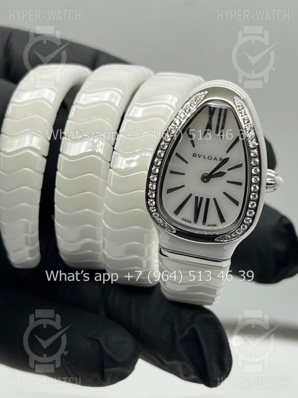 Товар Bvlgari Serpenti Spiga 35mm White Ceramic Steel Фото 13 - Bvlgari Serpenti Spiga 35mm White Ceramic Steel
