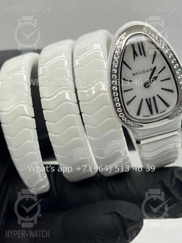 Товар Bvlgari Serpenti Spiga 35mm White Ceramic Steel Фото 14 - Bvlgari Serpenti Spiga 35mm White Ceramic Steel