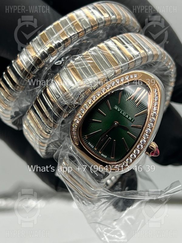 Фото 19 - Bvlgari Serpenti Tubogas 35mm 102791 Green