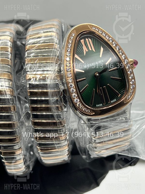 Фото 3 - Bvlgari Serpenti Tubogas 35mm 102791 Green