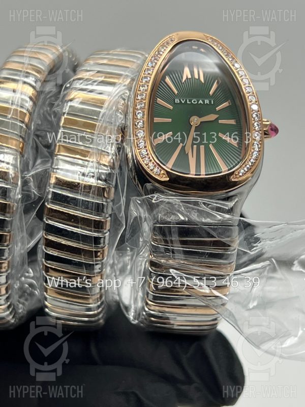 Фото 4 - Bvlgari Serpenti Tubogas 35mm 102791 Green
